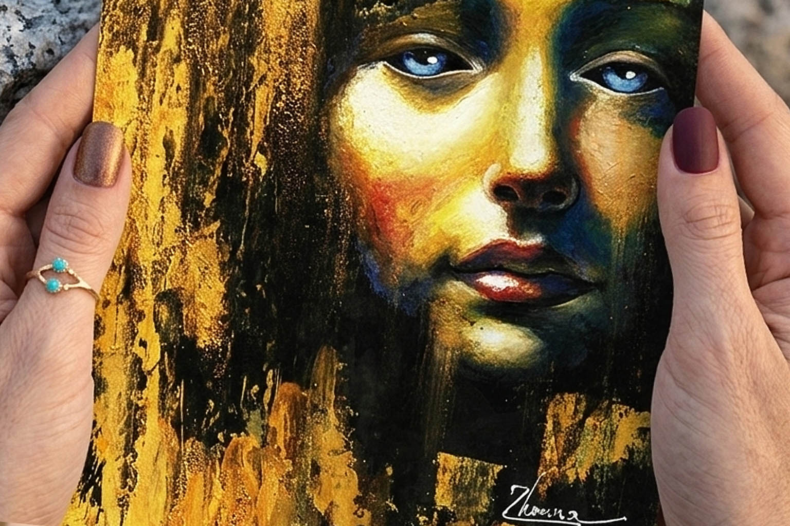 Home Surreal painting by Zhanna Day – original contemporary artwork