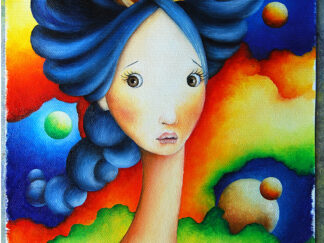 Fires Of Io - Cosmic Space Fantasy Oil Painting