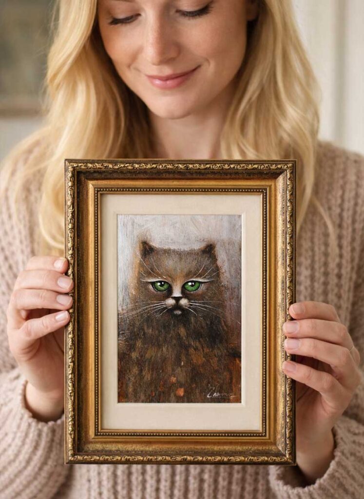 Home zhanna day cat painting