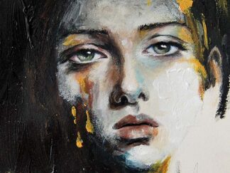 "fragment" – a captivating modern acrylic portrait art (copy)